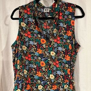 Anne Klein Floral Midi Dress - Multicolor with Pockets!